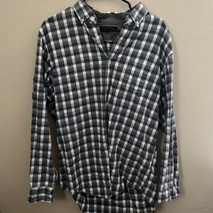 Banana Republic plaid button down shirt